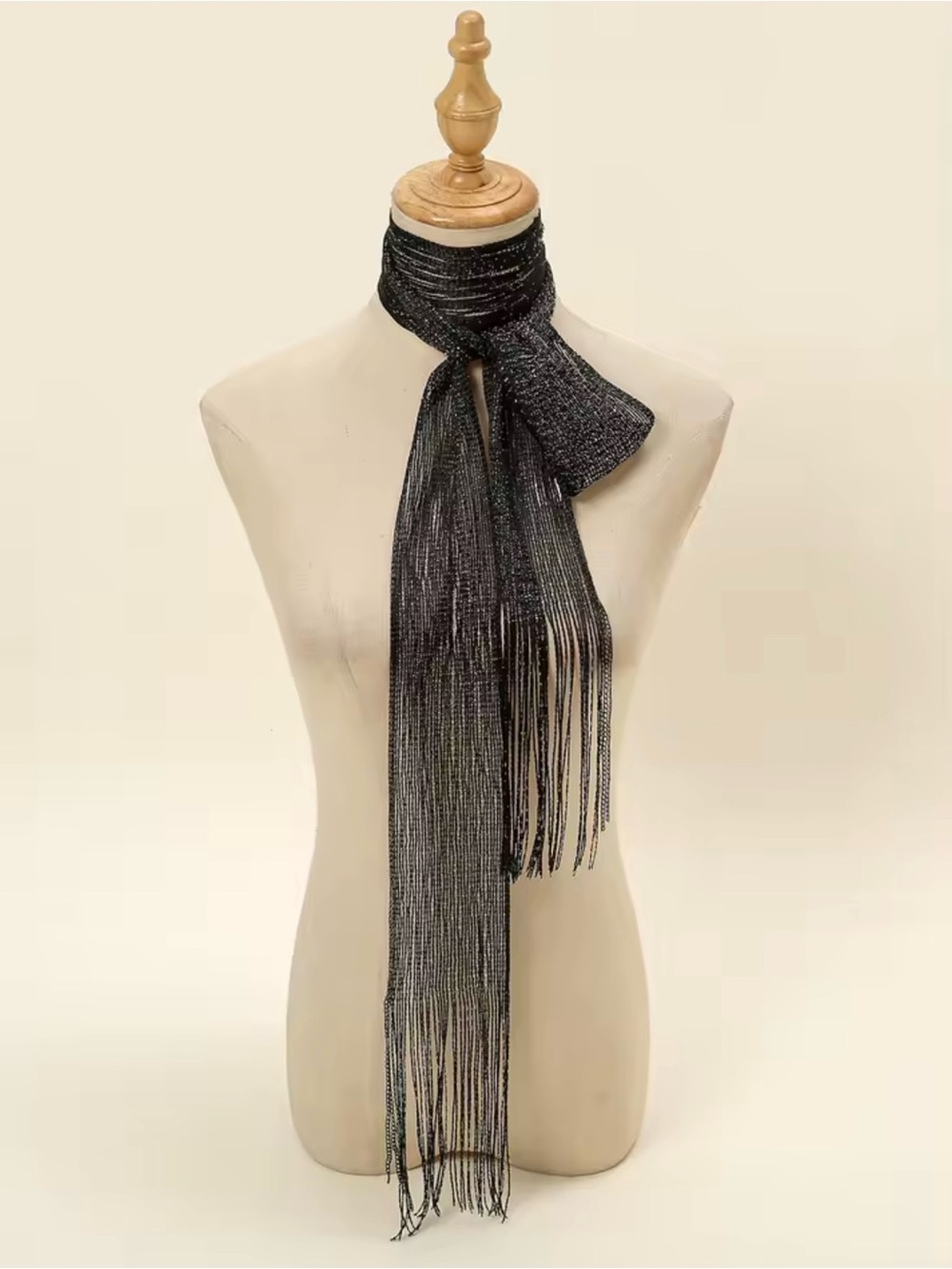 Thin Long Multi-purpose Scarf Bright Silk Shiny Scarf